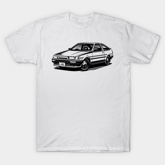 EUROBEAT INTENSIFIES - LEVIN full-body version T-Shirt by ARVwerks